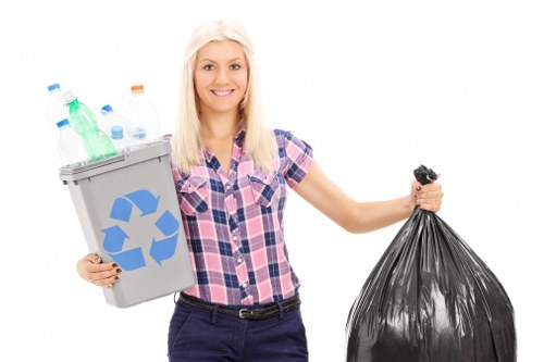 Professional disposing of garage items responsibly